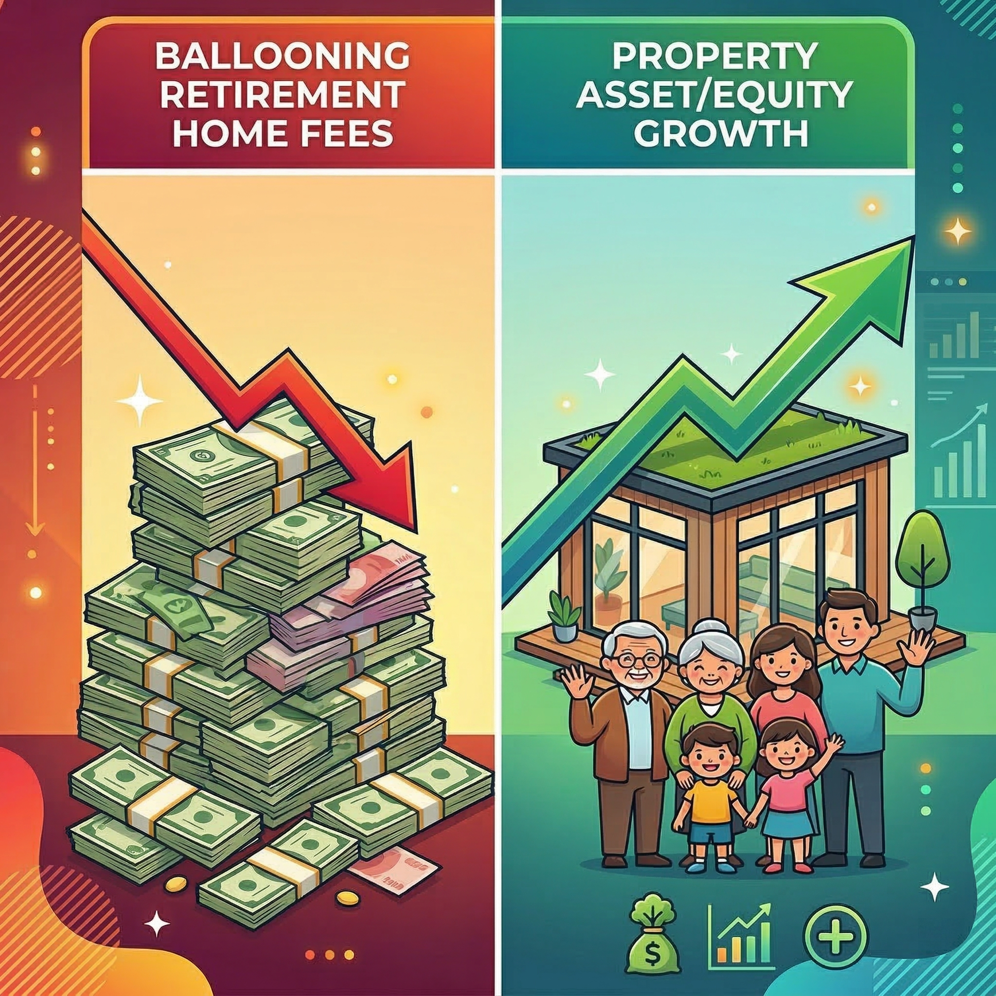 Retirement Home Fees vs Property Asset Growth